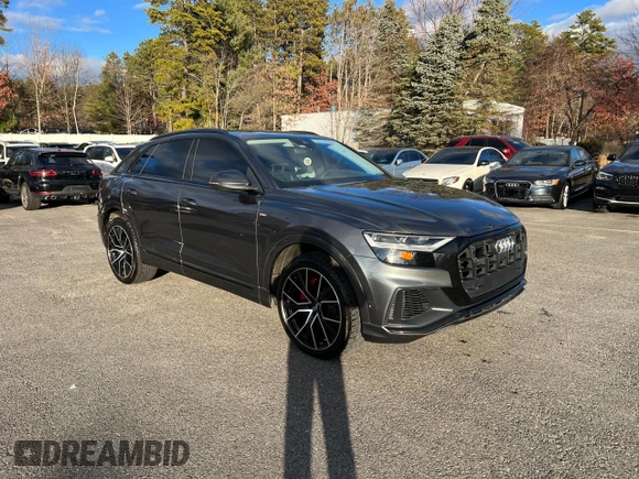 2019 Audi Q8 Premium Plus with VIN WA1EVAF13KD030516, listed as a Copart auction lot 83490714 with 100,199 mi miles and Clean Title. Bid and sale history available at carsss.com. Image 1.