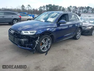 2020 Audi Q5 Premium Plus with VIN WA1BNAFY2L2011761, listed as a IAAI auction lot 41838718 with 63,150 mi miles. Bid and sale history available at carsss.com. Image 2.