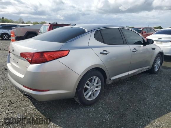 2013 Kia Optima LX with VIN KNAGM4A77D5305619, listed as a Copart auction lot 50823775 with 145,239 mi miles and Salvage Title. Bid and sale history available at carsss.com. Image 3.
