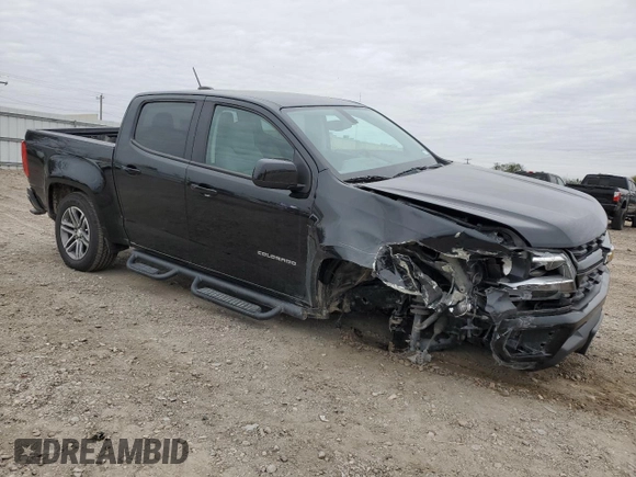 2021 Chevrolet Colorado 2WD Work Truck with VIN 1GCGSBEN3M1119864, listed as a Copart auction lot 87902535 with 56,005 mi miles and Salvage title. Bid and sale history available at DreamBid. Image 4.