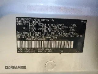 2007 Toyota RAV4 Limited with VIN JTMZK31V075007489, listed as a Copart auction lot 43838255 with 149,403 mi miles and Salvage Title. Bid and sale history available at carsss.com. Image 15.