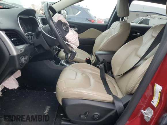 2015 Jeep Cherokee Limited with VIN 1C4PJLDB6FW516426, listed as a Copart auction lot 80446464 with Not Provided miles and Salvage Title. Bid and sale history available at DreamBid. Image 7.