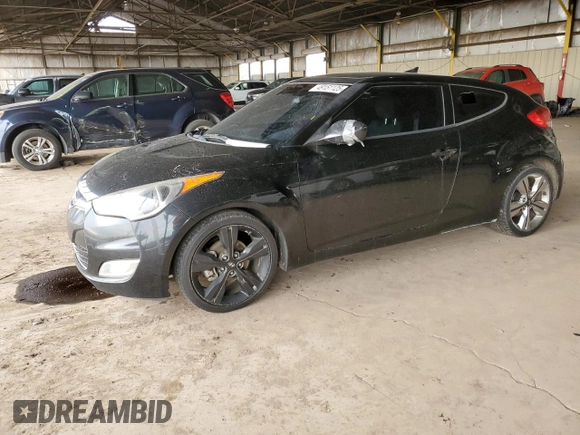 2017 Hyundai Veloster Value Edition with VIN KMHTC6AD1HU319500, listed as a Copart auction lot 49151125 with 103,938 mi miles and Clean Title. Bid and sale history available at carsss.com. Image 1.