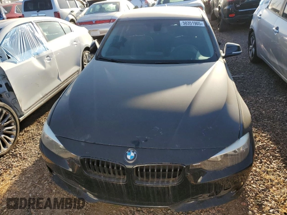 2015 BMW 3 Series 320i with VIN WBA3B1C56FK138849, listed as a Copart auction lot 50351905 with 54,115 mi miles and Salvage Title. Bid and sale history available at carsss.com. Image 5.