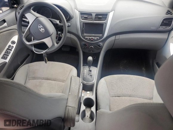 2013 Hyundai Accent GLS with VIN KMHCT4AE3DU394772, listed as a Copart auction lot 53998105 with 130,026 mi miles and Salvage Title. Bid and sale history available at carsss.com. Image 8.