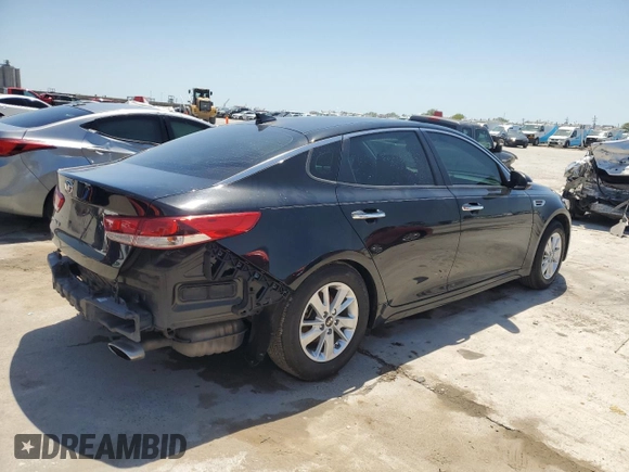 2017 Kia Optima LX with VIN KNAGT4L35H5161216, listed as a Copart auction lot 51488075 with 92,217 mi miles and Salvage Title. Bid and sale history available at carsss.com. Image 3.