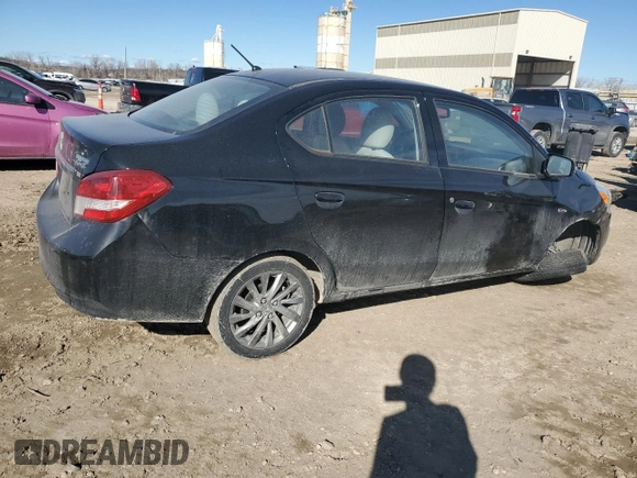 2018 Mitsubishi Mirage G4 SE with VIN ML32F4FJ4JHF15008, listed as a Copart auction lot 46931855 with 64,872 mi miles and Salvage Title. Bid and sale history available at carsss.com. Image 3.