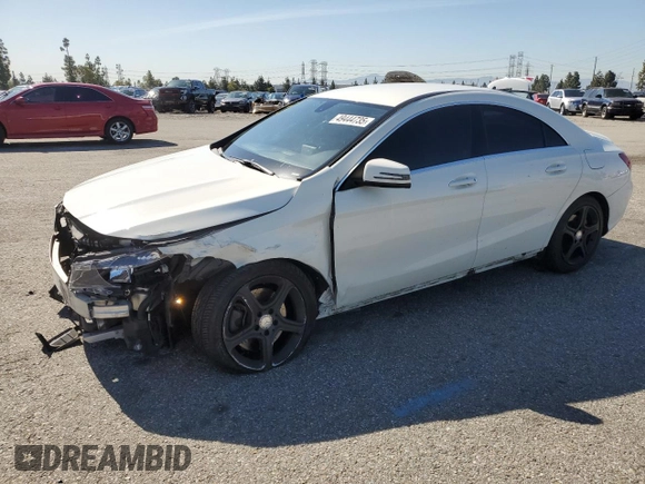 2014 Mercedes-Benz CLA 250 with VIN WDDSJ4EB4EN111884, listed as a Copart auction lot 49444735 with 111,618 mi miles and Salvage title. Bid and sale history available at DreamBid. Image 1.