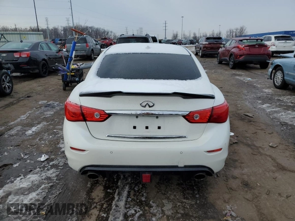 2017 Infiniti Q50 3.0t Sport with VIN JN1EV7AR4HM840237, listed as a Copart auction lot 44430465 with 79,876 mi miles and Clean Title. Bid and sale history available at carsss.com. Image 6.