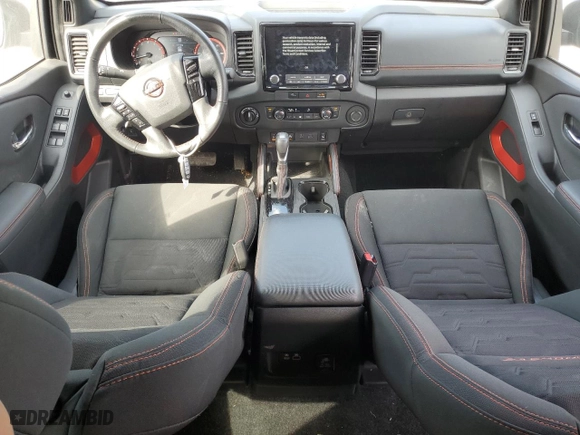 2024 Nissan Frontier PRO-4X with VIN 1N6ED1EK1RN616488, listed as a Copart auction lot 47004845 with 27,112 mi miles and Salvage Title. Bid and sale history available at carsss.com. Image 8.
