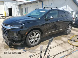 2020 Chevrolet Blazer Premier z VIN 3GNKBFRS9LS728480, wystawiony jako Copart lot #63208855 z przebiegiem 80 622 mil mil oraz Szkoda całkowita • Salvage title. Historia ofert i sprzedaży dostępna na DreamBid. Obrazek 1.