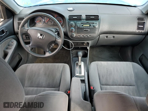 2004 Honda Civic LX with VIN 2HGES16584H519888, listed as a Copart auction lot 49333265 with 166,286 mi miles and Salvage Title. Bid and sale history available at DreamBid. Image 8.