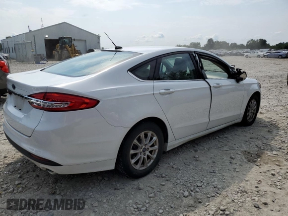 2017 Ford Fusion S with VIN 3FA6P0G79HR227617, listed as a Copart auction lot 61386954 with 72,640 mi miles and Salvage Title. Bid and sale history available at carsss.com. Image 3.