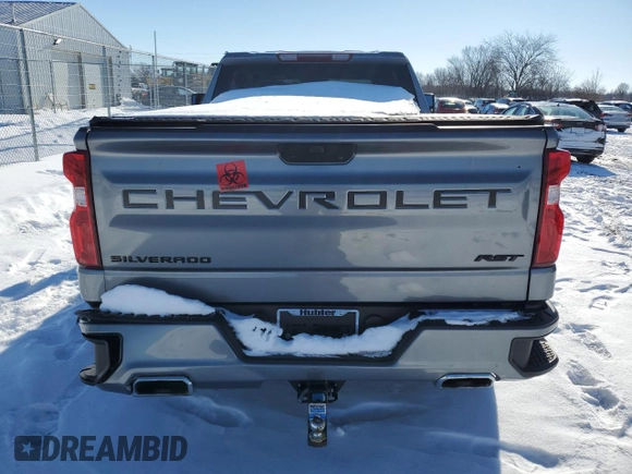 2021 Chevrolet Silverado 1500 RST with VIN 1GCUYEEL0MZ447102, listed as a Copart auction lot 88479115 with 0 mi miles and Salvage Title. Bid and sale history available at carsss.com. Image 6.