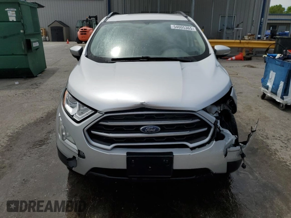 2021 Ford EcoSport SE with VIN MAJ3S2GE2MC449422, listed as a Copart auction lot 54005365 with 41,980 mi miles and Salvage Title. Bid and sale history available at DreamBid. Image 5.