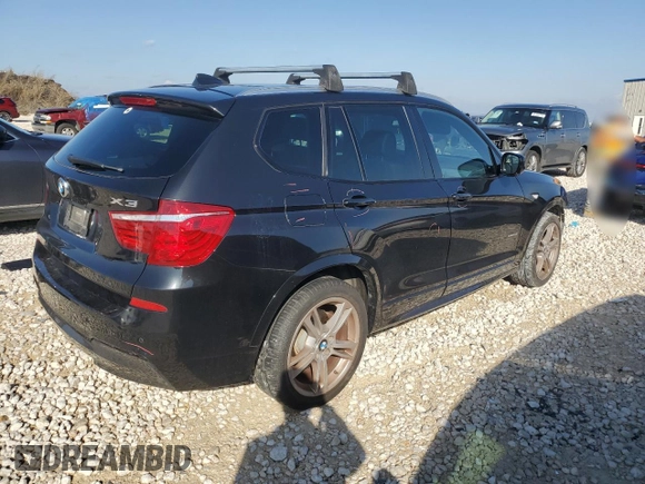 2014 BMW X3 xDrive35i with VIN 5UXWX7C58E0E82196, listed as a Copart auction lot 84870074 with 110,254 mi miles and Salvage Title. Bid and sale history available at DreamBid. Image 3.
