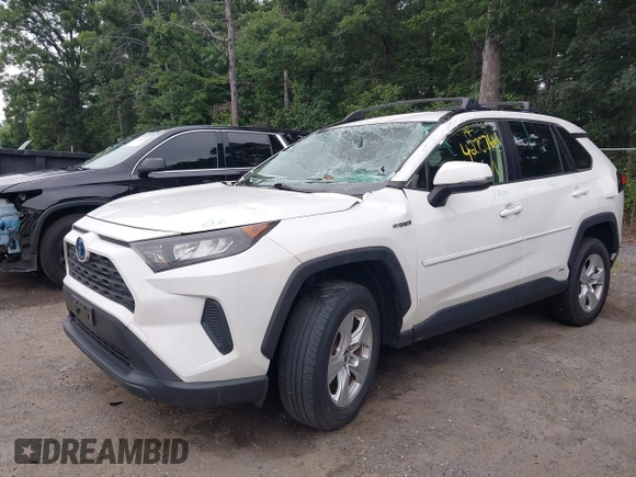 2019 Toyota RAV4 Hybrid LE with VIN JTMMWRFV9KD021285, listed as a IAAI auction lot 42757660 with 74,870 mi miles and . Bid and sale history available at DreamBid. Image 17.