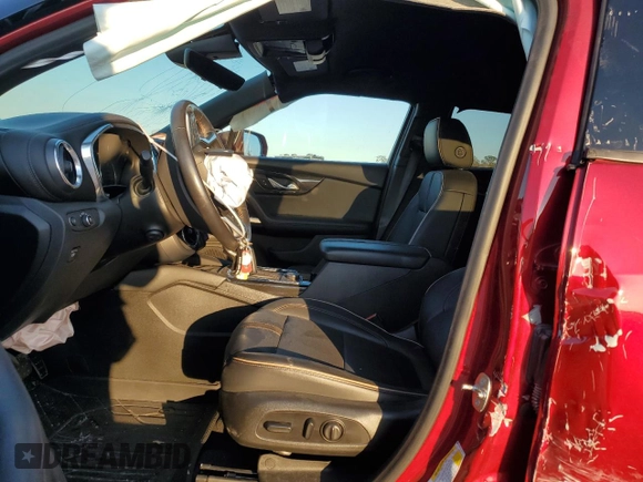 2020 Chevrolet Blazer Premier with VIN 3GNKBFRS5LS589769, listed as a Copart auction lot 87609735 with 53,384 mi miles and Salvage title. Bid and sale history available at DreamBid. Image 7.