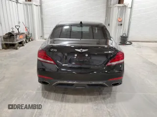 2019 Genesis G70 Advanced with VIN KMTG34LE4KU037330, listed as a Copart auction lot 79663204 with 68,481 mi miles and Salvage Title. Bid and sale history available at DreamBid. Image 6.