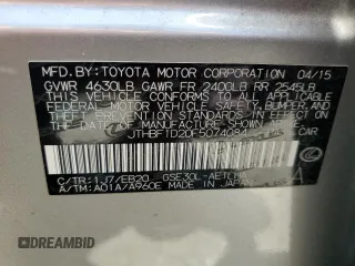 2015 Lexus IS 250 with VIN JTHBF1D20F5074084, listed as a Copart auction lot 60724265 with 66,957 mi miles and Salvage title. Bid and sale history available at DreamBid. Image 12.