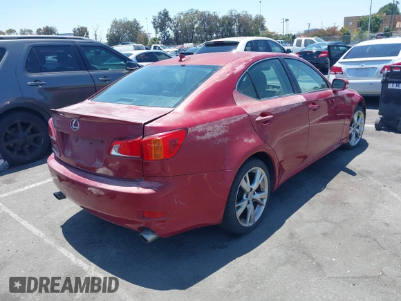 2010 Lexus IS 250 with VIN JTHBF5C27A5121449, listed as a IAAI auction lot 42661462 with 91,273 mi miles and . Bid and sale history available at DreamBid. Image 4.