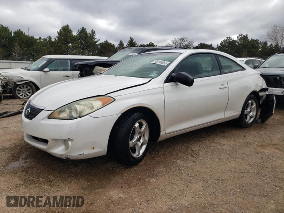 2004 Toyota Solara SE z VIN 4T1CE38P24U837943, wystawiony jako Copart lot #53134855 z przebiegiem 155 338 mil mil oraz Szkoda całkowita • Salvage title. Historia ofert i sprzedaży dostępna na DreamBid. Obrazek 1.