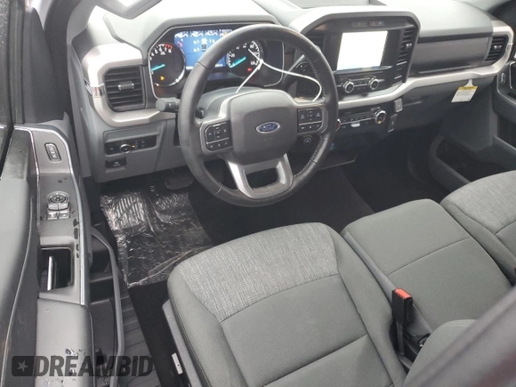 2022 Ford F-150 XL with VIN 1FTMF1C57NKE48891, listed as a Copart auction lot 51837445 with 17,285 mi miles and Salvage title. Bid and sale history available at DreamBid. Image 8.