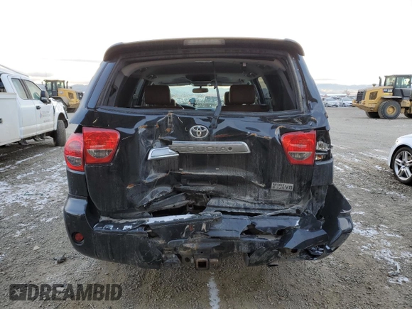 2016 Toyota Sequoia Platinum with VIN 5TDDY5G14GS130926, listed as a Copart auction lot 81528213 with 160,402 mi miles. Bid and sale history available at carsss.com. Image 6.