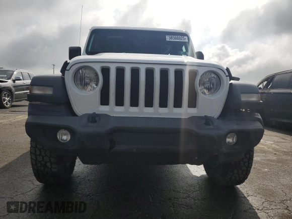2021 Jeep Wrangler Unlimited Sport S with VIN 1C4HJXDG9MW504842, listed as a Copart auction lot 58566925 with 78,358 mi miles and Salvage title. Bid and sale history available at DreamBid. Image 5.