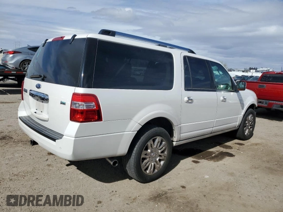 2013 Ford Expedition Max Limited with VIN 1FMJK1K57DEF59451, listed as a Copart auction lot 45117225 with 189,478 mi miles and Salvage title. Bid and sale history available at DreamBid. Image 3.
