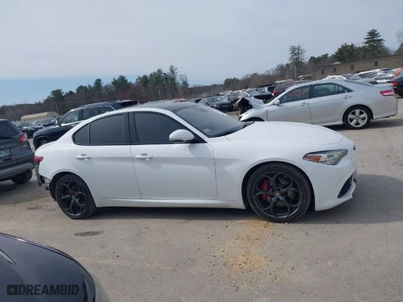 2018 Alfa Romeo Giulia Ti Sport with VIN ZARFAEEN1J7597134, listed as a IAAI auction lot 41783625 with 71,460 mi miles. Bid and sale history available at carsss.com. Image 14.