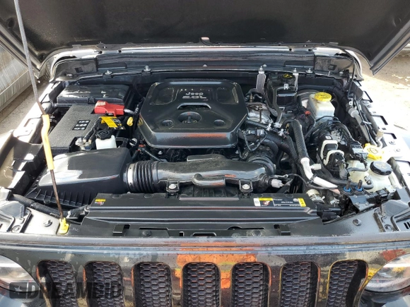 2021 Jeep Wrangler Unlimited Sport Altitude with VIN 1C4HJXDNXMW555815, listed as a Copart auction lot 75677724 with Not provided miles and Non repairable. Bid and sale history available at DreamBid. Image 11.