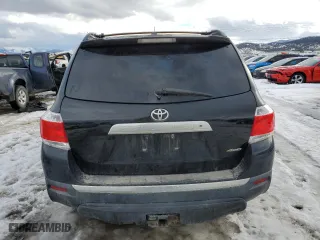 2011 Toyota Highlander with VIN 5TDBK3EH7BS081484, listed as a Copart auction lot 46123845 with 182,007 mi miles and Salvage Title. Bid and sale history available at carsss.com. Image 6.