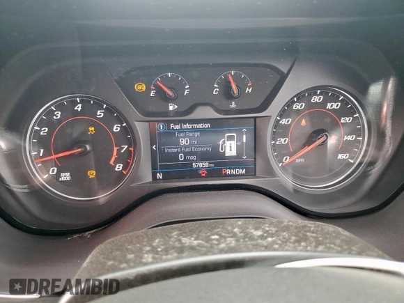2023 Chevrolet Camaro 1LT with VIN 1G1FB3DX0P0148147, listed as a Copart auction lot 58852945 with 57,859 mi miles and Salvage title. Bid and sale history available at DreamBid. Image 9.