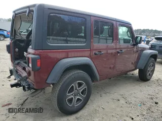 2022 Jeep Wrangler Unlimited Sport S with VIN 1C4HJXDG5NW120932, listed as a Copart auction lot 49704795 with 60,514 mi miles and Salvage Title. Bid and sale history available at DreamBid. Image 3.