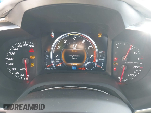 2018 Chevrolet Corvette 2LT z VIN 1G1YC2D76J5105586, wystawiony jako IAAI lot #41869092 z przebiegiem 76 356 mil mil oraz . Historia ofert i sprzedaży dostępna na DreamBid. Obrazek 7.
