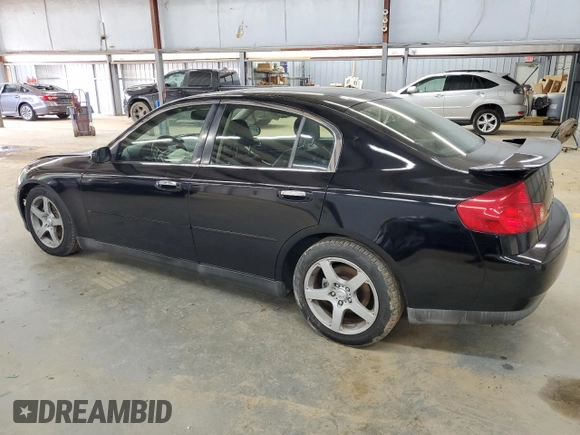 2003 Infiniti G35 w/Leather with VIN JNKCV51EX3M323960, listed as a Copart auction lot 74465534 with 208,433 mi miles and Salvage Title. Bid and sale history available at DreamBid. Image 2.
