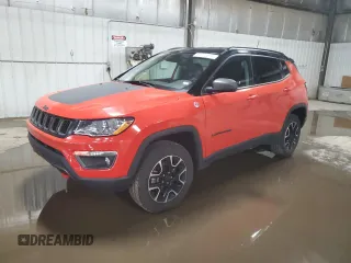 2020 Jeep Compass Trailhawk with VIN 3C4NJDDB5LT151641, listed as a Copart auction lot 57275515 with 75,022 mi miles and Salvage title. Bid and sale history available at DreamBid. Image 1.