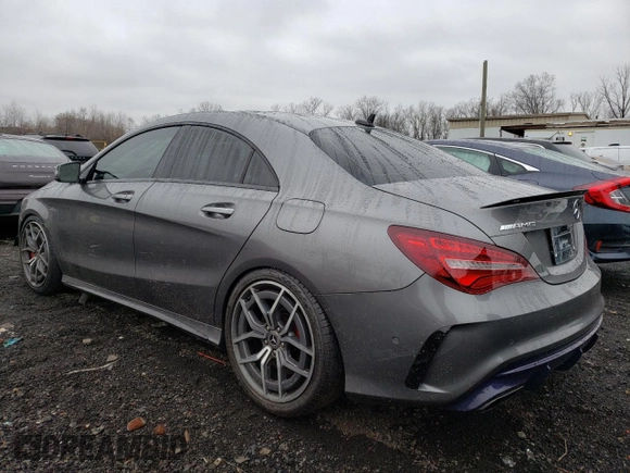 2018 Mercedes-Benz CLA with VIN WDDSJ5CB7JN609659, listed as a Copart auction lot 83111304 with 43,567 mi miles and Salvage Title. Bid and sale history available at carsss.com. Image 2.