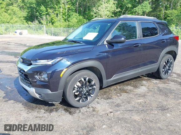 2021 Chevrolet TrailBlazer LT with VIN KL79MPSL9MB117658, listed as a IAAI auction lot 42076453 with 53,530 mi miles and . Bid and sale history available at DreamBid. Image 18.