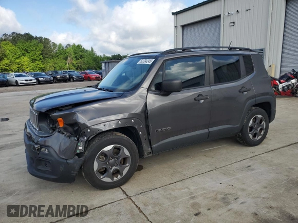 2017 Jeep Renegade Sport with VIN ZACCJAAB4HPF58195, listed as a Copart auction lot 52794245 with 94,194 mi miles and Salvage title. Bid and sale history available at DreamBid. Image 1.