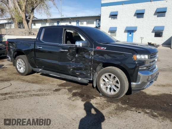 2019 Chevrolet Silverado 1500 LTZ with VIN 3GCUYGEL2KG182725, listed as a Copart auction lot 50393705 with 135,057 mi miles and Salvage Title. Bid and sale history available at DreamBid. Image 4.