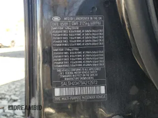 2009 Land Rover Range Rover Sport SC z VIN SALSH23479A212972, wystawiony jako Copart lot #82089474 z przebiegiem 177 587 mil mil oraz Szkoda całkowita • Salvage title. Historia ofert i sprzedaży dostępna na DreamBid. Obrazek 14.