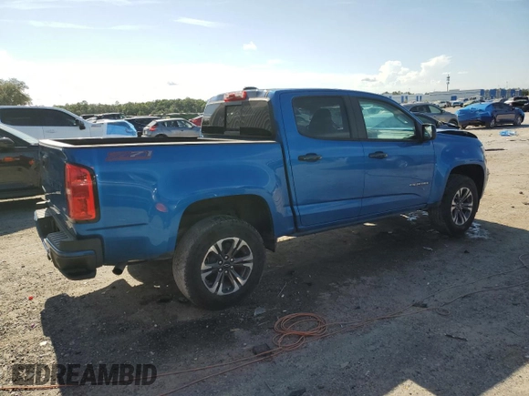 2022 Chevrolet Colorado 2WD Z71 with VIN 1GCGSDEN5N1300915, listed as a Copart auction lot 62213675 with 26,239 mi miles and Salvage title. Bid and sale history available at DreamBid. Image 3.