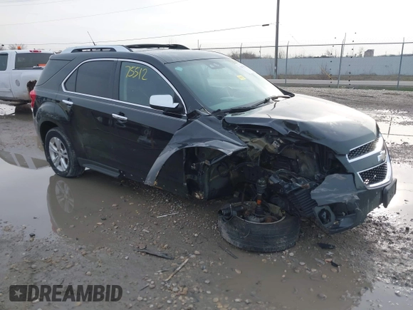 2012 Chevrolet Equinox LTZ with VIN 2GNFLGE52C6216983, listed as a IAAI auction lot 42075512 with 154,659 mi miles. Bid and sale history available at carsss.com. Image 1.
