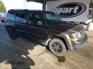 2017 Jeep Patriot Sport with VIN 1C4NJPBA5HD136386, listed as a Copart auction lot 54973515 with 214,172 mi miles and Clean Title. Bid and sale history available at carsss.com. Image 4.