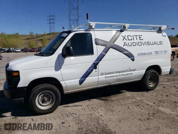 2008 Ford Econoline Cargo Commercial with VIN 1FTNE14W58DA65894, listed as a Copart auction lot 55408245 with 239,021 mi miles and Clean Title. Bid and sale history available at carsss.com. Image 1.