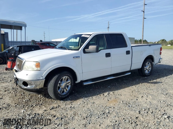 2006 Ford F-150 XLT with VIN 1FTPW12V06FB43726, listed as a Copart auction lot 51804455 with 147,763 mi miles and Salvage Title. Bid and sale history available at carsss.com. Image 1.