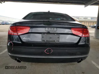 2013 Audi A8 L 3.0L with VIN WAURGAFD7DN004393, listed as a Copart auction lot 48186015 with 98,174 mi miles and Salvage Title. Bid and sale history available at carsss.com. Image 6.
