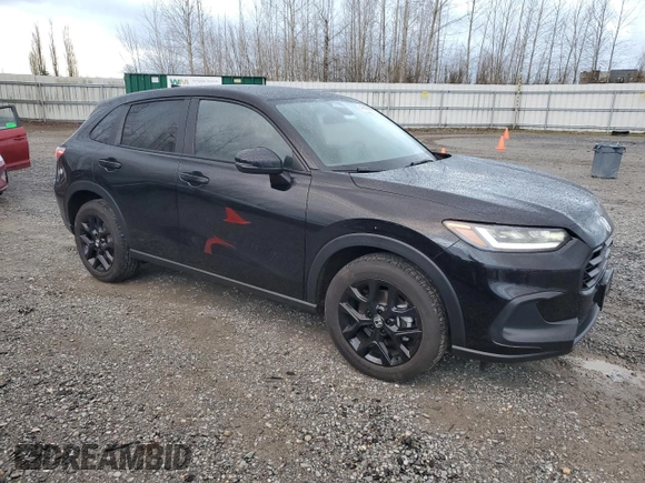 2024 Honda HR-V Sport with VIN 3CZRZ2H58RM713595, listed as a Copart auction lot 49638065 with 19,002 mi miles and Salvage Title. Bid and sale history available at carsss.com. Image 4.